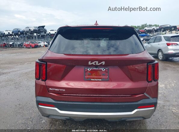 5XYRL4JCXSG358816 2025 KIA SORENTO Red 