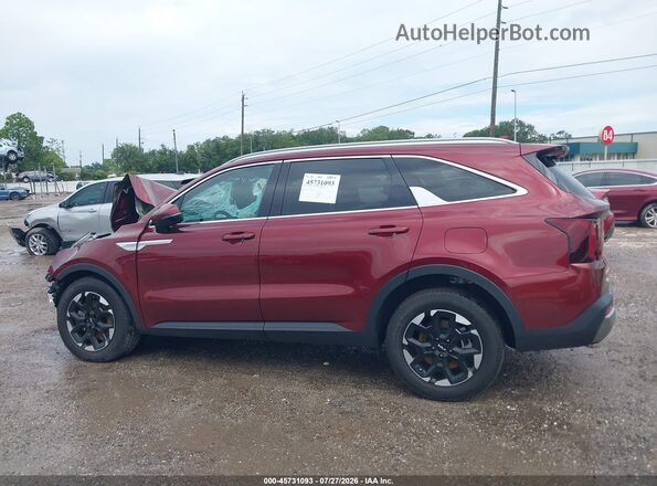 5XYRL4JCXSG358816 2025 KIA SORENTO Red 