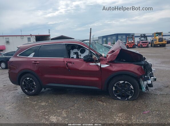 5XYRL4JCXSG358816 2025 KIA SORENTO Red Widok wnętrza 360 stopni