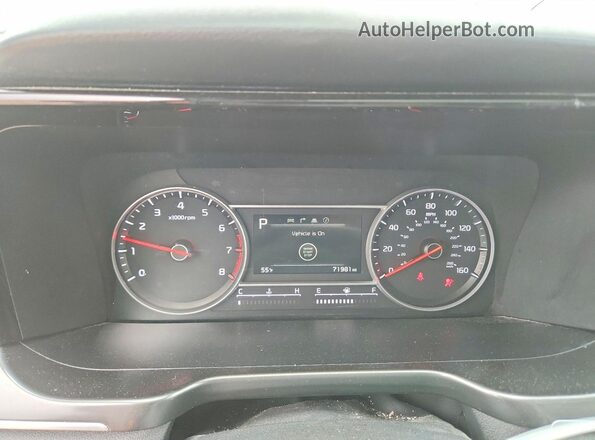 5XYRL4LC0NG150557 2022 KIA SORENTO Серый Вид щитка приборов