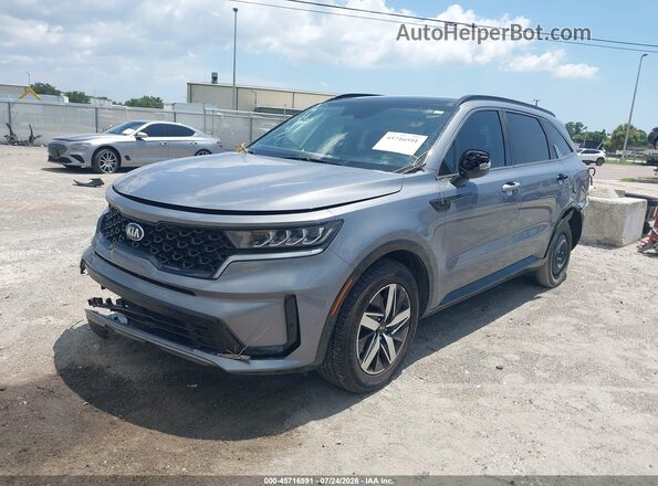 5XYRL4LC1MG018521 2021 KIA SORENTO Gray Przód lewy