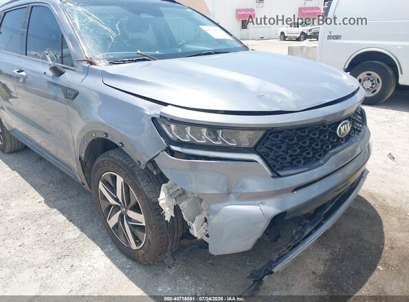 5XYRL4LC1MG018521 2021 KIA SORENTO Gray Widok z przodu