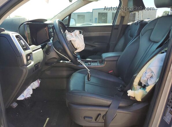5XYRL4LC1MG019880 2021 KIA SORENTO Gray Front interior view