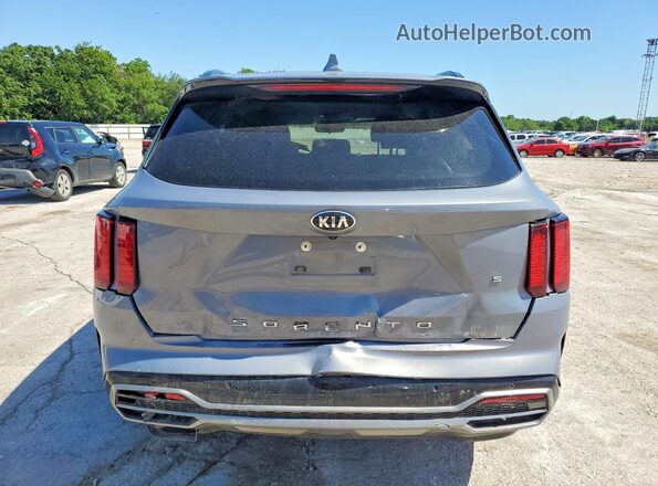 5XYRL4LC1MG019880 2021 KIA SORENTO Gray Rear view