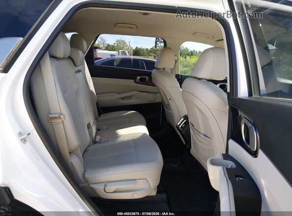 5XYRL4LC1NG147487 2022 KIA SORENTO White Vista de la etiqueta del VIN