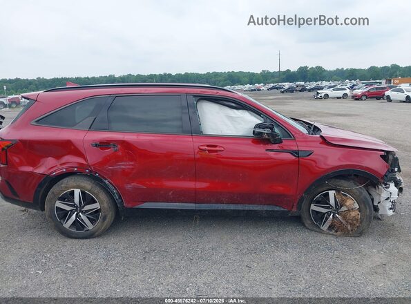 5XYRL4LC2MG060650 2021 KIA SORENTO Red Вид щитка приладів