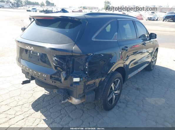 5XYRL4LC2NG082407 2022 KIA SORENTO Черный Задняя правая четверть