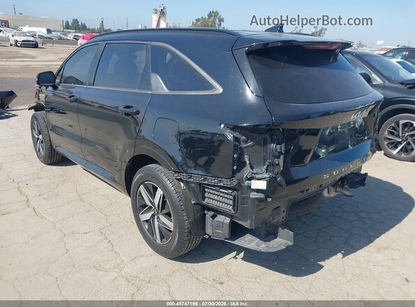 5XYRL4LC2NG082407 2022 KIA SORENTO Черный Задняя левая четверть
