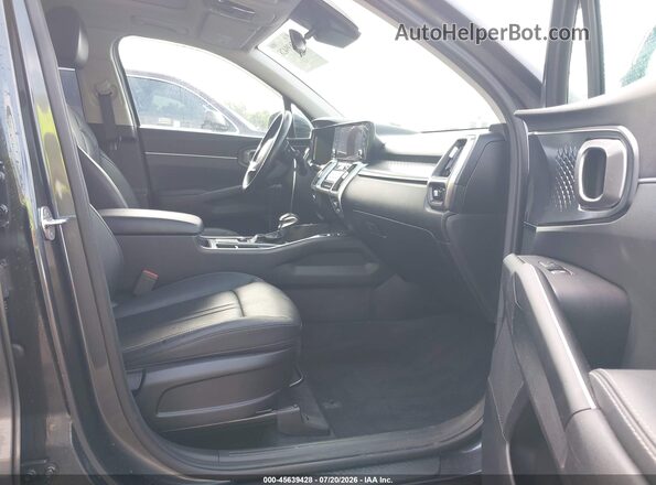 5XYRL4LC2NG136076 2022 KIA SORENTO Gray წინა სალონის ხედი