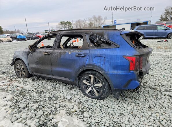 5XYRL4LC5MG008090 2021 KIA SORENTO Blue Rear left