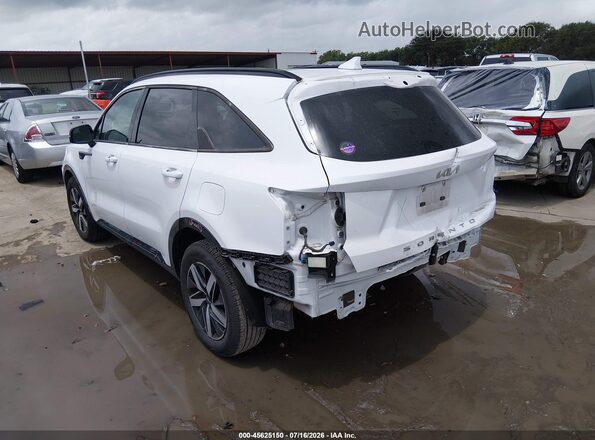 5XYRL4LC6NG085584 2022 KIA SORENTO White Trasero izquierdo