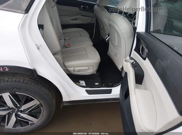 5XYRL4LC6NG085584 2022 KIA SORENTO White Vista de la etiqueta del VIN