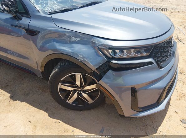 5XYRL4LC6NG135559 2022 KIA SORENTO Gray Вид спереду