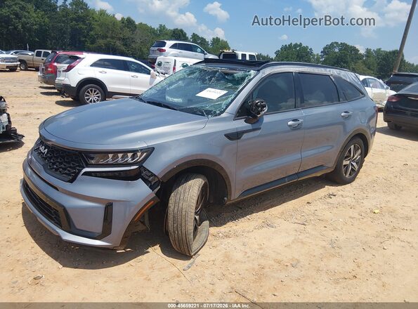 5XYRL4LC6NG135559 2022 KIA SORENTO Gray Передня ліва чверть