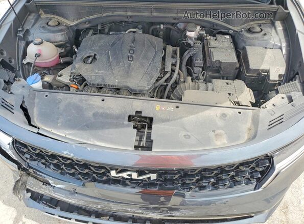 5XYRL4LC7NG132010 2022 KIA SORENTO Gray Շարժիչի բաժամունքի տեսք