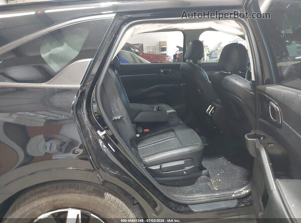5XYRL4LC7PG237388 2023 KIA SORENTO Black Widok naklejki z numerem VIN