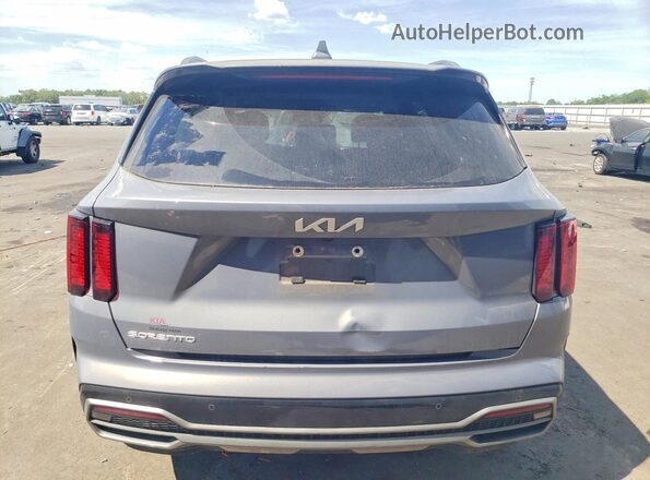 5XYRL4LC7PG239559 2023 KIA SORENTO Gray უკანა ხედი