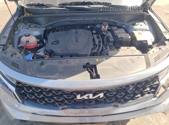 5XYRL4LC7PG239559 2023 KIA SORENTO Gray ძრავის განყოფილების ხედი