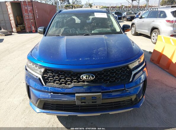 5XYRL4LC8MG050236 2021 KIA SORENTO Blue Սարքավորումների վահանակի տեսք