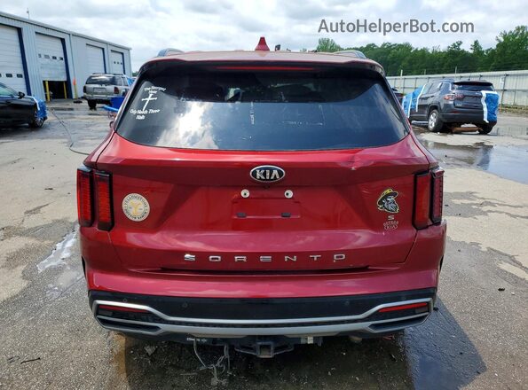 5XYRL4LC8MG061320 2021 KIA SORENTO Red Вид ззаду