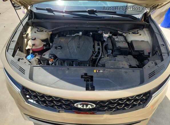 5XYRL4LC9MG009906 2021 KIA SORENTO Gold Вид підкапотного простору