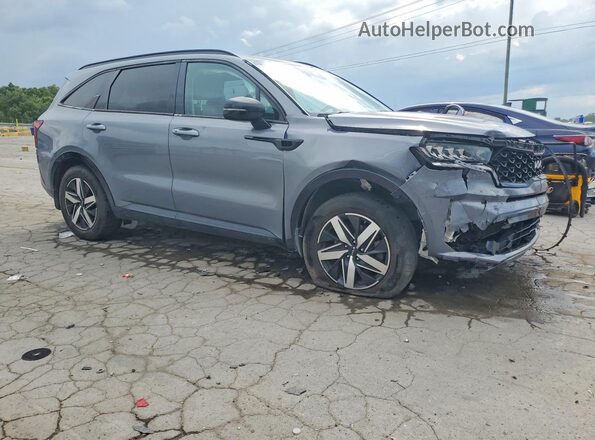 5XYRL4LCXNG095230 2022 KIA SORENTO Gray Передня права чверть