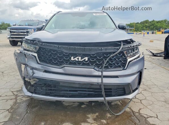 5XYRL4LCXNG095230 2022 KIA SORENTO Gray Вид спереду
