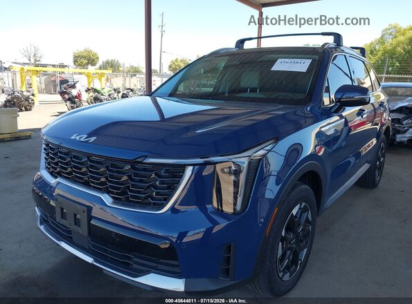 5XYRLDJC5RG297711 2024 KIA SORENTO Blue წინა მარცხენა ხედი სამი მეოთხედიდან