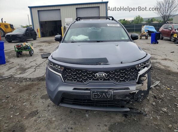5XYRLDLC0MG001421 2021 KIA SORENTO Серый Вид спереди
