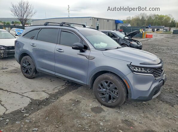 5XYRLDLC0MG001421 2021 KIA SORENTO Серый Передняя правая четверть