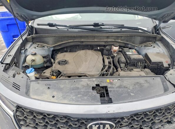 5XYRLDLC0MG001421 2021 KIA SORENTO Серый Вид подкапотного пространства