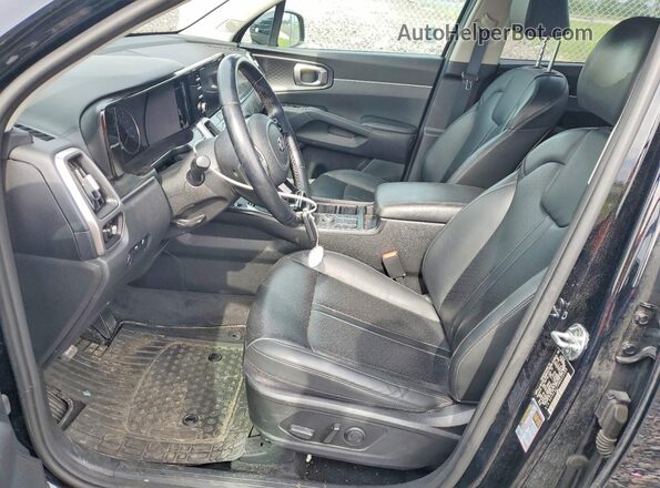 5XYRLDLC4MG022580 2021 KIA SORENTO Black Widok wnętrza z przodu