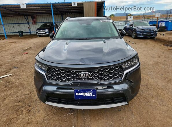 5XYRLDLC4MG059676 2021 KIA SORENTO Gray Դիմացի տեսք