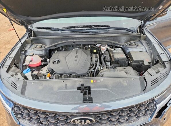 5XYRLDLC4MG059676 2021 KIA SORENTO Gray Շարժիչի բաժամունքի տեսք