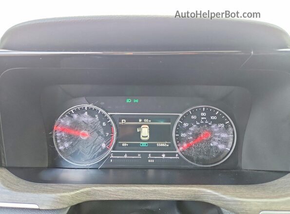 5XYRLDLC5NG081669 2022 KIA SORENTO Gray ხელსაწყოთა პანელის ხედი