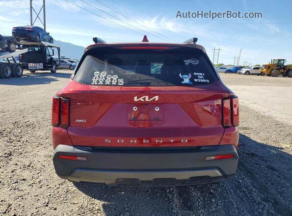 5XYRLDLC5NG159643 2022 KIA SORENTO Красный Вид сзади