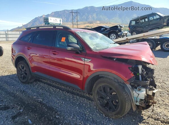 5XYRLDLC5NG159643 2022 KIA SORENTO Красный Передняя правая четверть