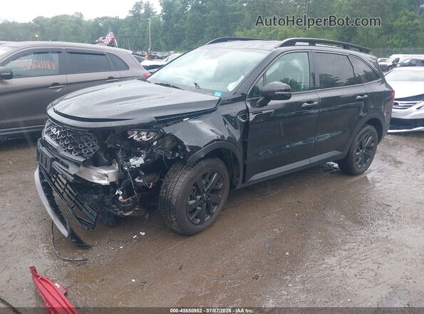 5XYRLDLC8NG080354 2022 KIA SORENTO Черный Передняя левая четверть