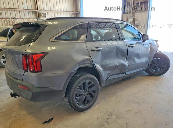 5XYRLDLC9MG024146 2021 KIA SORENTO Серый Задняя правая четверть