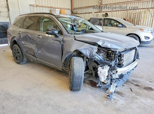 5XYRLDLC9MG024146 2021 KIA SORENTO Серый Передняя правая четверть