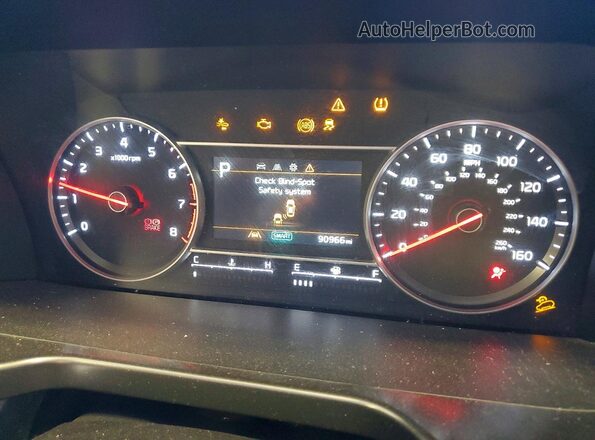 5XYRLDLC9MG024146 2021 KIA SORENTO Серый Вид щитка приборов