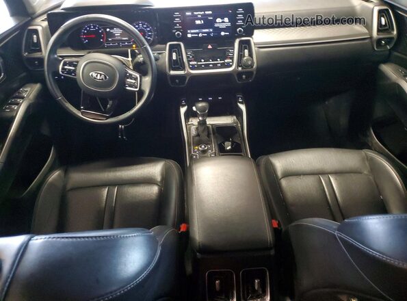 5XYRLDLC9MG030206 2021 KIA SORENTO Gray Առջևի վահանակի տեսք