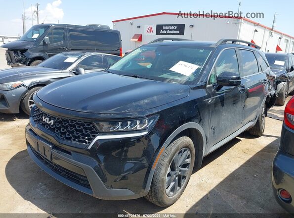 5XYRLDLC9NG094487 2022 KIA SORENTO Черный Передняя левая четверть