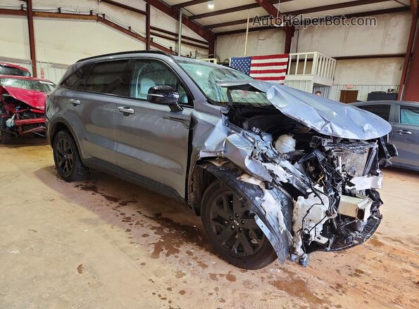 5XYRLDLCXMG020901 2021 KIA SORENTO Gray Delantero derecho