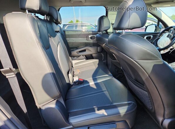 5XYRLDLCXMG056037 2021 KIA SORENTO Black Rear interior view