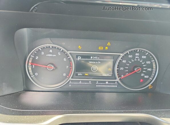 5XYRLDLCXMG056037 2021 KIA SORENTO Black Instrument cluster view