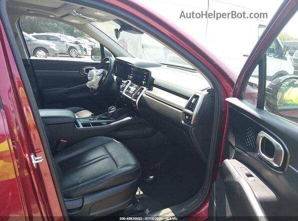 5XYRLDLCXMG065370 2021 KIA SORENTO Red Front interior view