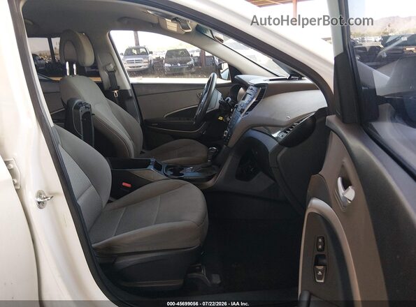 5XYZT3LB0GG317942 2016 HYUNDAI SANTA FE SPORT White წინა სალონის ხედი