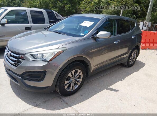 5XYZT3LB0GG352884 2016 HYUNDAI SANTA FE SPORT Gray Vista tres cuartos delantera izquierda