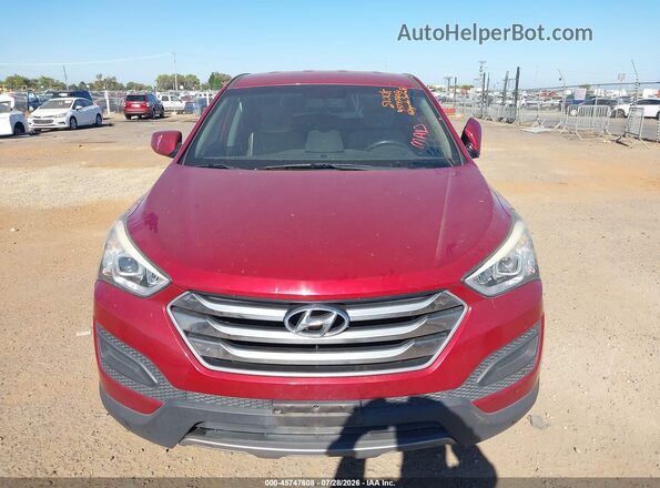 5XYZT3LB0GG359835 2016 HYUNDAI SANTA FE SPORT Maroon წინა ხედი